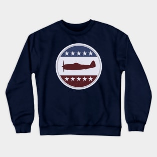 WW2 P-47 Thunderbolt Patch Crewneck Sweatshirt